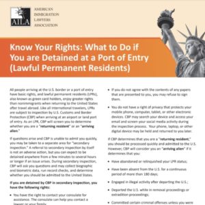 Know Your Rights (PDF)